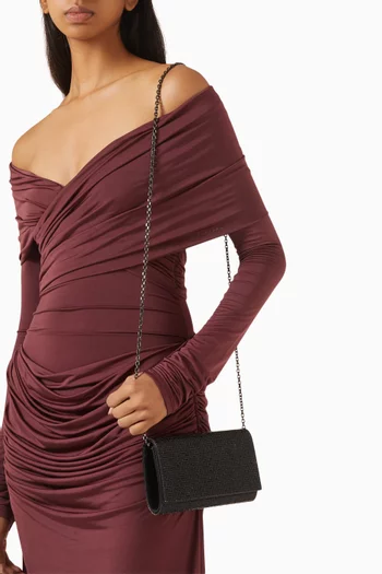 كلاتش فيزي مرصع بالكريستال ستان