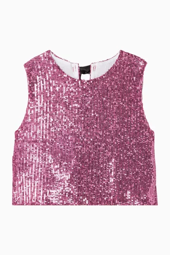 بلوزة مطرزة بالترتر