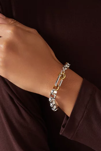 Pietra Bracelet in Platinum-plated Brass
