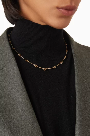 Treccia Necklace in 14kt Gold-plated Brass