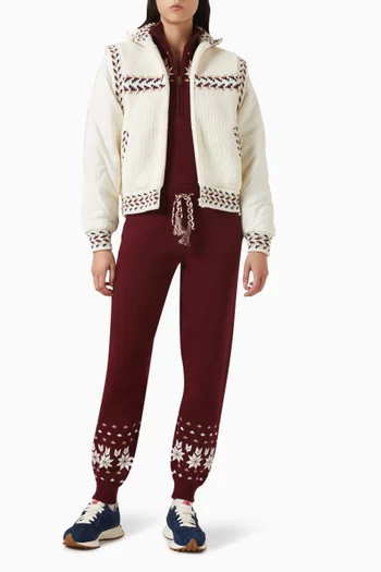 Le Ski Blanche Half-zip Sweater in Organic Cotton Blend