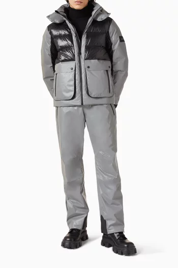 جاكيت تزلج كودي بغطاء رأس وتصميم مبطن بالزغب