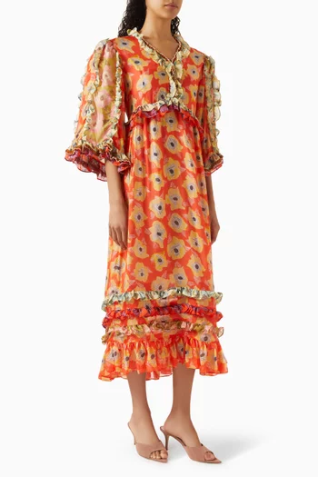 فستان أورا فيسكوز وحرير