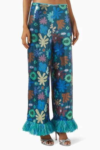Luce Sequin-embellished Pants