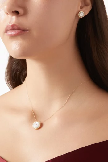 Celestia Pearl Pendant Necklace in 18kt Gold