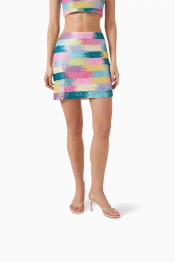 صندل روزلين بكعب 75 مم جلد