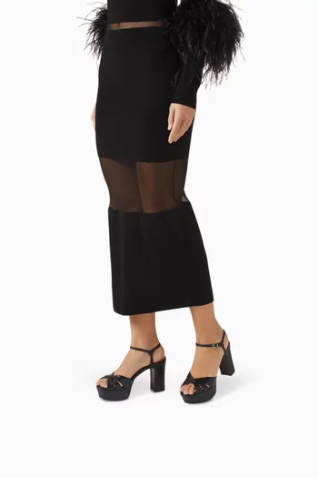 صندل كيفا بكعب 105 مم جلد