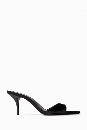 Elodie 75 Mule Sandals in Patent Leather