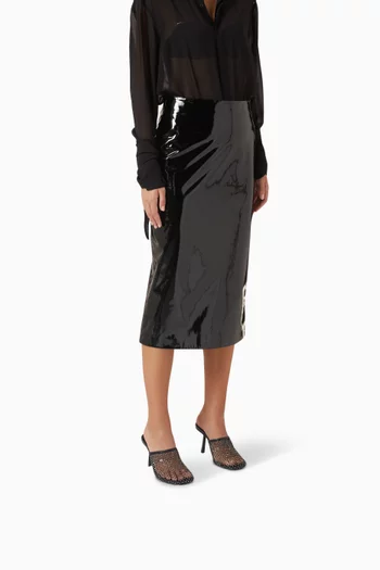 95 Crystal-embellished Mules in Mesh & Plexi