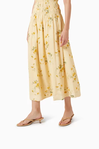 حذاء مفتوح بكعب كيتن 45 مم جلد