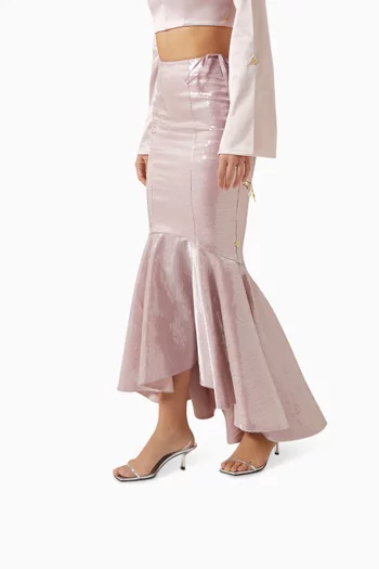 صندل جوديث بسير خلفي وكعب 65 مم جلد لامع