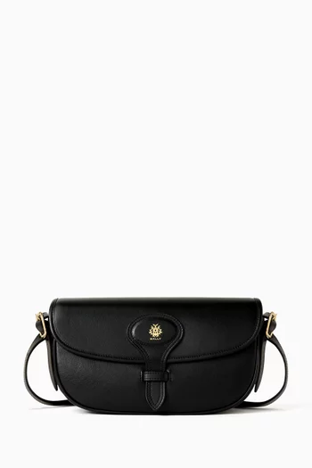 Bucket Crossbody Bag in Leather