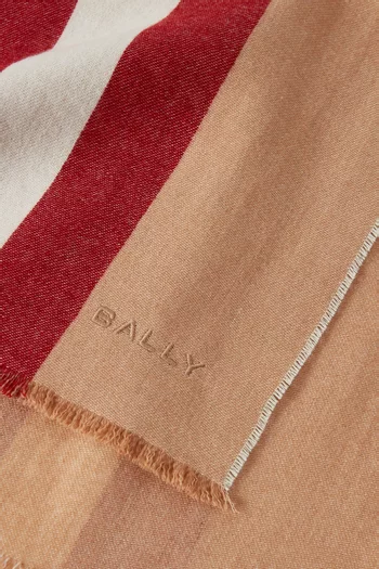 Stripe Scarf in Wool