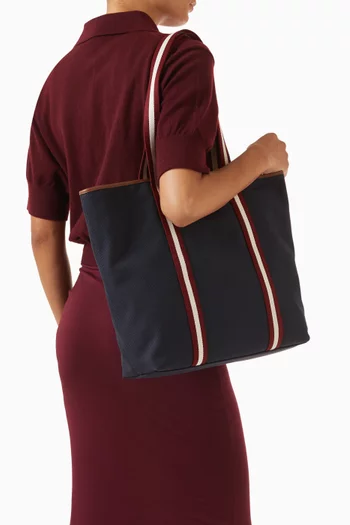 Ribbon Tote Bag in Canvas
