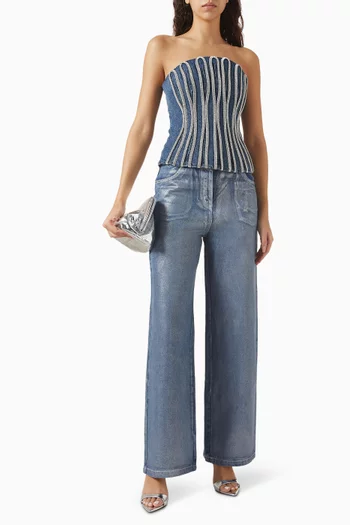 Sabrina Embellished Bodice Top