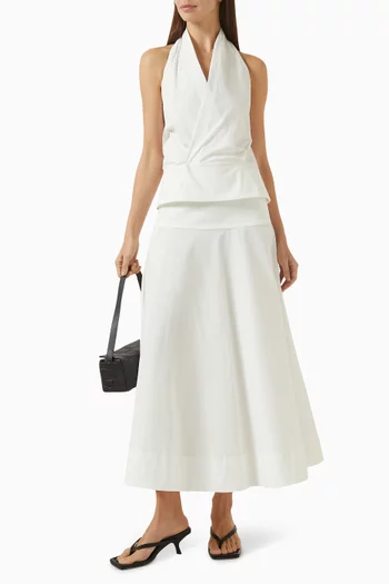 تنورة بحافة مستديرة قطن