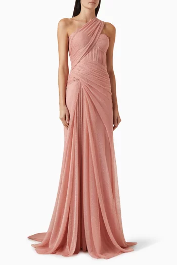 Camellia Cape Gown in Viscose Jersey