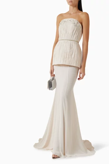 طقم بلوزة وتنورة جانيكا