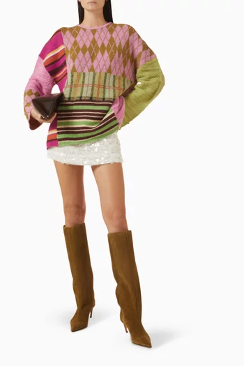 سترة زوري برقع متنوعة ومنسوجة