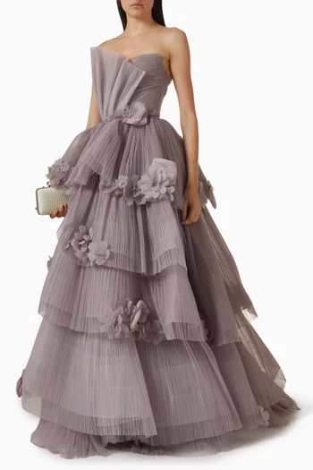 Stella Tiered Gown in Tulle