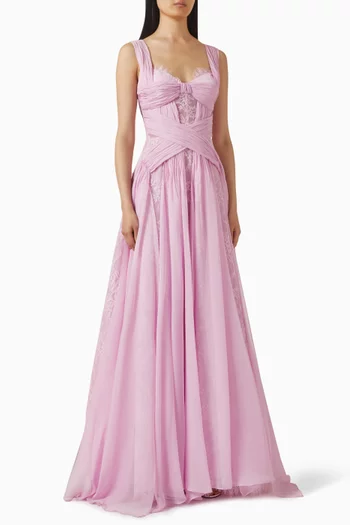 Zilya Ruched Gown