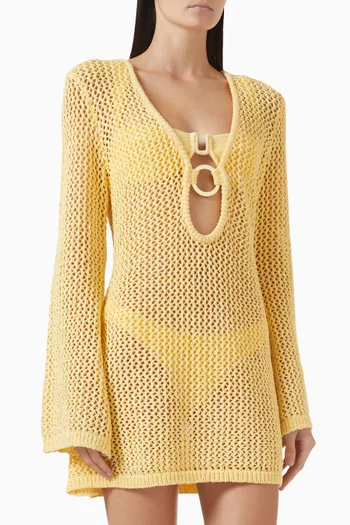 فستان مونتيغو قصير كروشيه