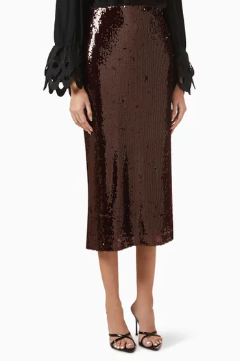 تنورة ياسرويالينا مطرزة بالترتر