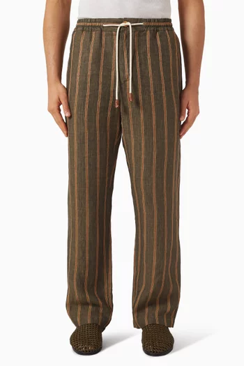 Gabriel Stripe Wide-leg Pants
