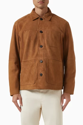 Afterward Chore Jacket in Suede