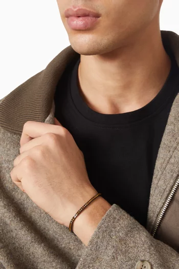 Quardro Tennis Bracelet in Rhodium-plated Sterling Silver