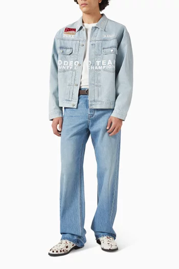 Ranch Wreath Jacket in Denim