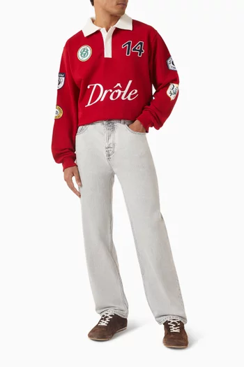 بنطال جينز بلون رمادي دينم