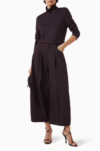 Wide-leg Pants in Cotton