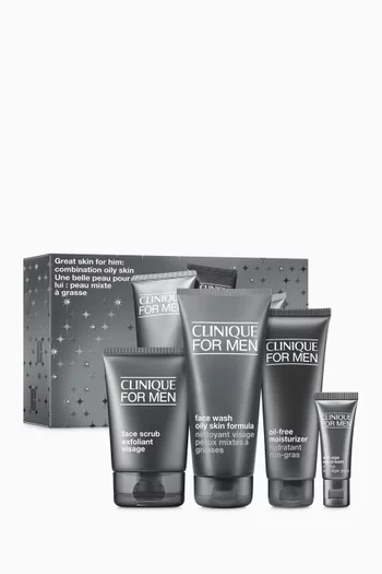 Great for Him: Clinique For Men Set For Combination Oily Skin, Savings Value 34%