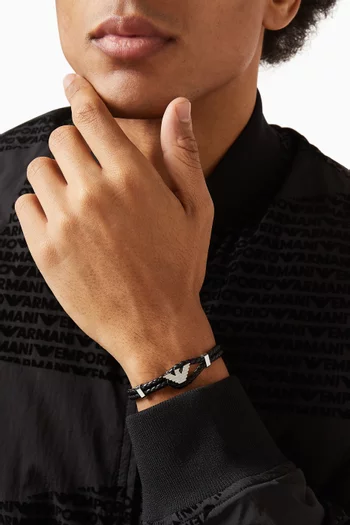 Logo Bracelet in Leather