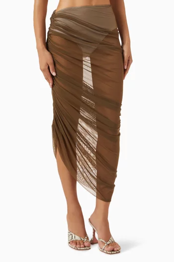 تنورة ديانا شفافة