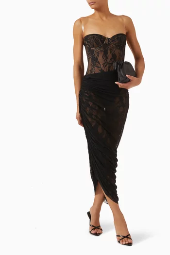 تنورة ديانا شفافة