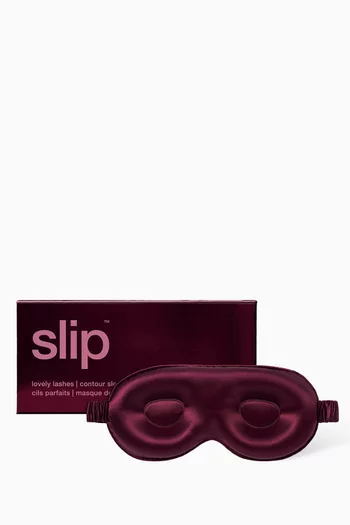 Crimson Silk Contour Sleep Mask