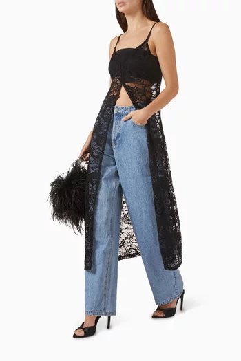 Stargazer Embellished Jeans in Denim