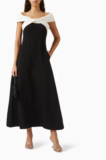 Eternal Bow Off-shoulder Dress