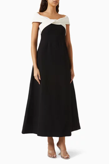 Eternal Bow Off-shoulder Dress