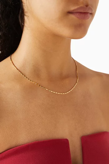 x Lucy Williams Horizon Link Chain Necklace in 18kt Recycled Gold Vermeil