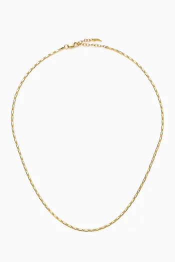 x Lucy Williams Horizon Link Chain Necklace in 18kt Recycled Gold Vermeil