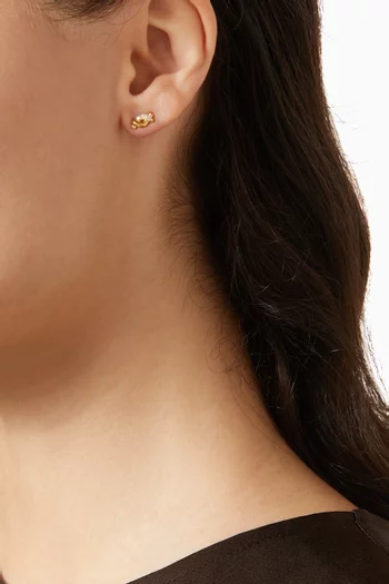 Molten Snow Stud Earrings