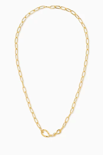 قلادة مولتن سنو سلسلة بحلقات مشبك ورق