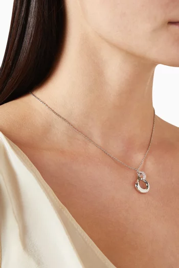 Molten Snow Twisted Necklace in Sterling Silver