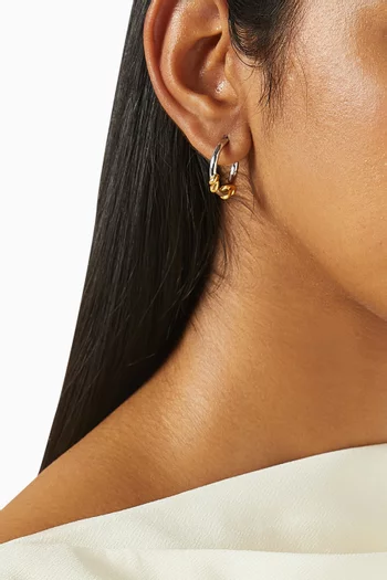 Lucy Williams Knot Small Hoop Earrings