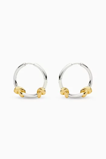 Lucy Williams Knot Small Hoop Earrings