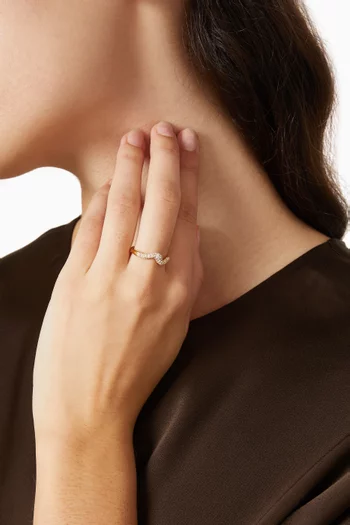 Molten Snow Stacking Crystal Ring