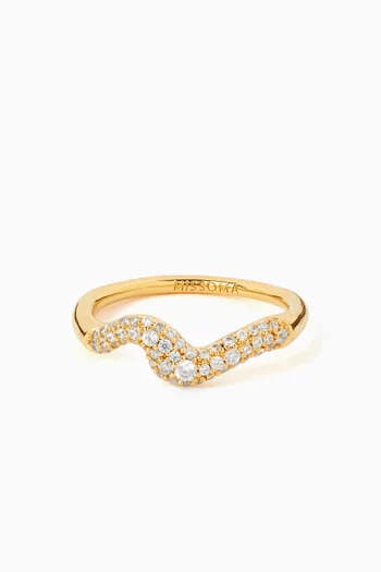 Molten Snow Stacking Crystal Ring